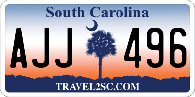 SC license plate AJJ496