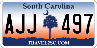 SC license plate AJJ497