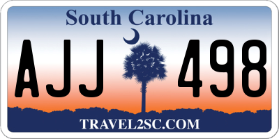 SC license plate AJJ498