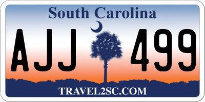 SC license plate AJJ499