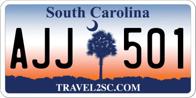SC license plate AJJ501