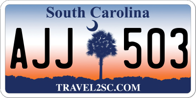 SC license plate AJJ503