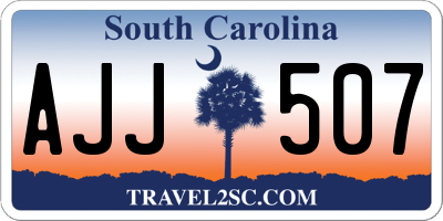 SC license plate AJJ507