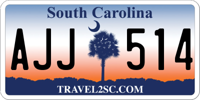 SC license plate AJJ514