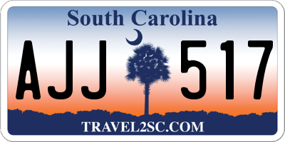 SC license plate AJJ517