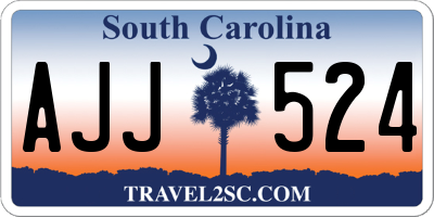 SC license plate AJJ524