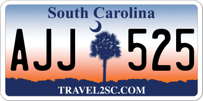 SC license plate AJJ525