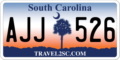 SC license plate AJJ526