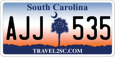 SC license plate AJJ535