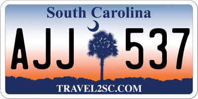 SC license plate AJJ537