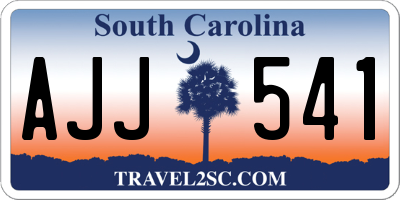 SC license plate AJJ541