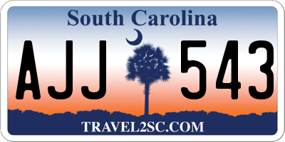SC license plate AJJ543