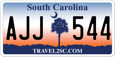 SC license plate AJJ544