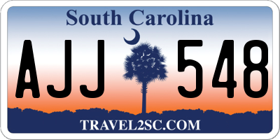 SC license plate AJJ548