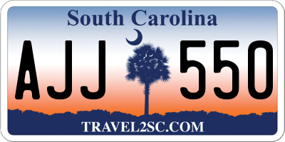 SC license plate AJJ550