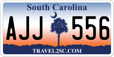 SC license plate AJJ556