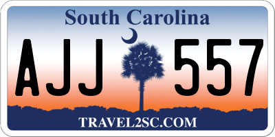 SC license plate AJJ557