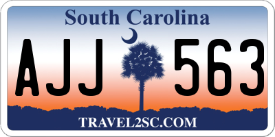 SC license plate AJJ563