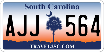 SC license plate AJJ564