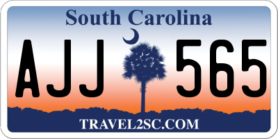 SC license plate AJJ565
