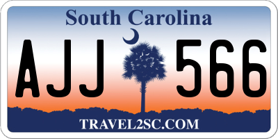 SC license plate AJJ566