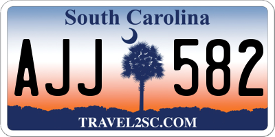 SC license plate AJJ582