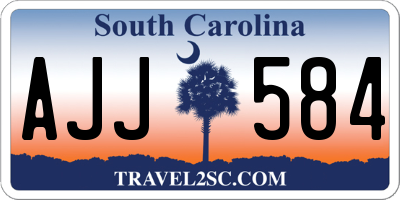 SC license plate AJJ584