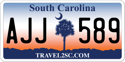 SC license plate AJJ589