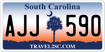 SC license plate AJJ590