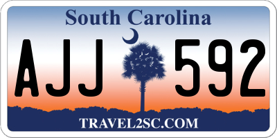 SC license plate AJJ592