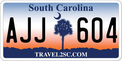 SC license plate AJJ604