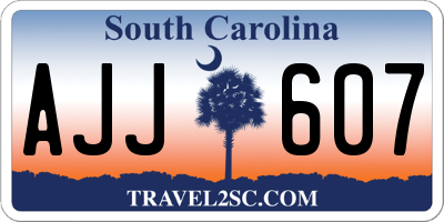 SC license plate AJJ607