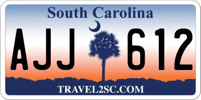 SC license plate AJJ612