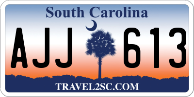 SC license plate AJJ613