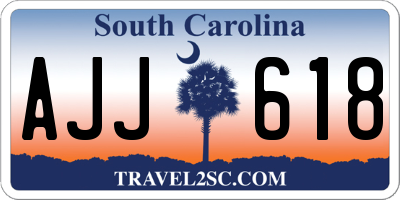SC license plate AJJ618