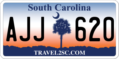 SC license plate AJJ620