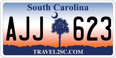 SC license plate AJJ623