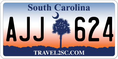 SC license plate AJJ624