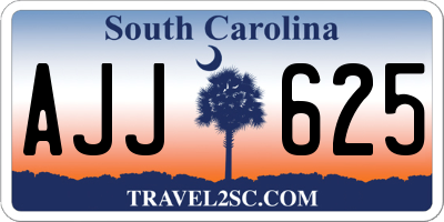 SC license plate AJJ625