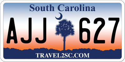 SC license plate AJJ627