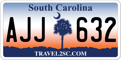 SC license plate AJJ632