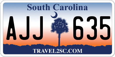 SC license plate AJJ635
