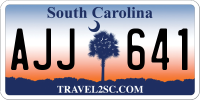 SC license plate AJJ641