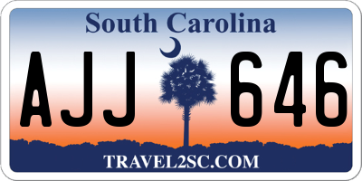 SC license plate AJJ646
