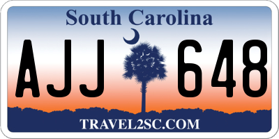 SC license plate AJJ648