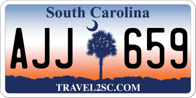 SC license plate AJJ659