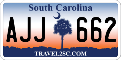 SC license plate AJJ662