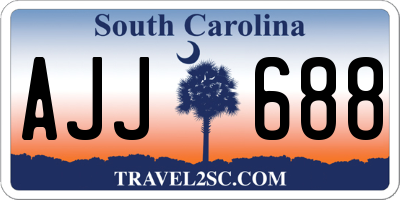 SC license plate AJJ688