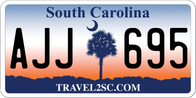 SC license plate AJJ695