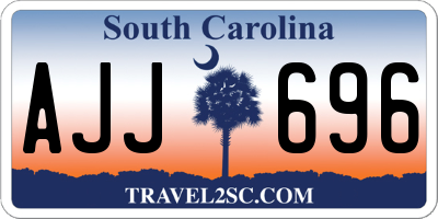 SC license plate AJJ696